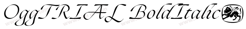 OggTRIAL BoldItalic字体转换